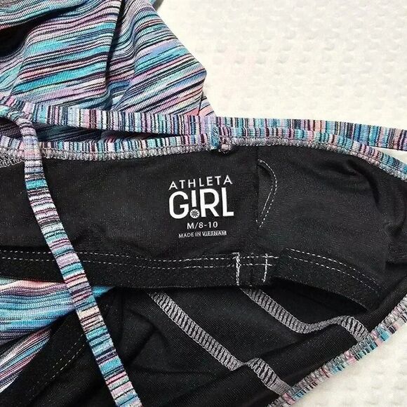 Athleta Girl Multi Color Racerback Tank Top Pullover Spaghetti Strap  M (8-10) - Picture 5 of 5